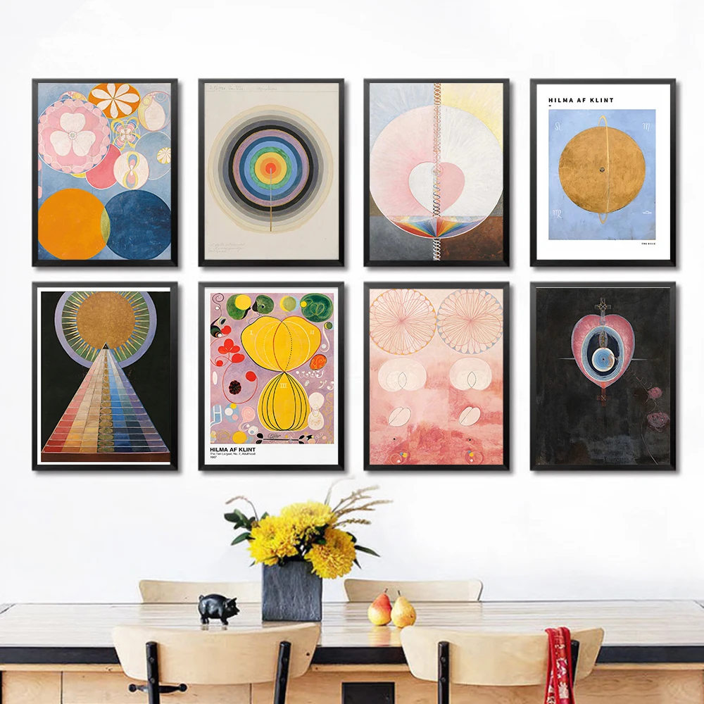 Hilma Af Klint художественный принт вдохновляющий постер Скандинавский современный