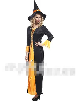 

Halloween Christmas Bar Party Adult Performance Parent-child Performance Goethe Witch Costume Postage Festival Bar Decoration