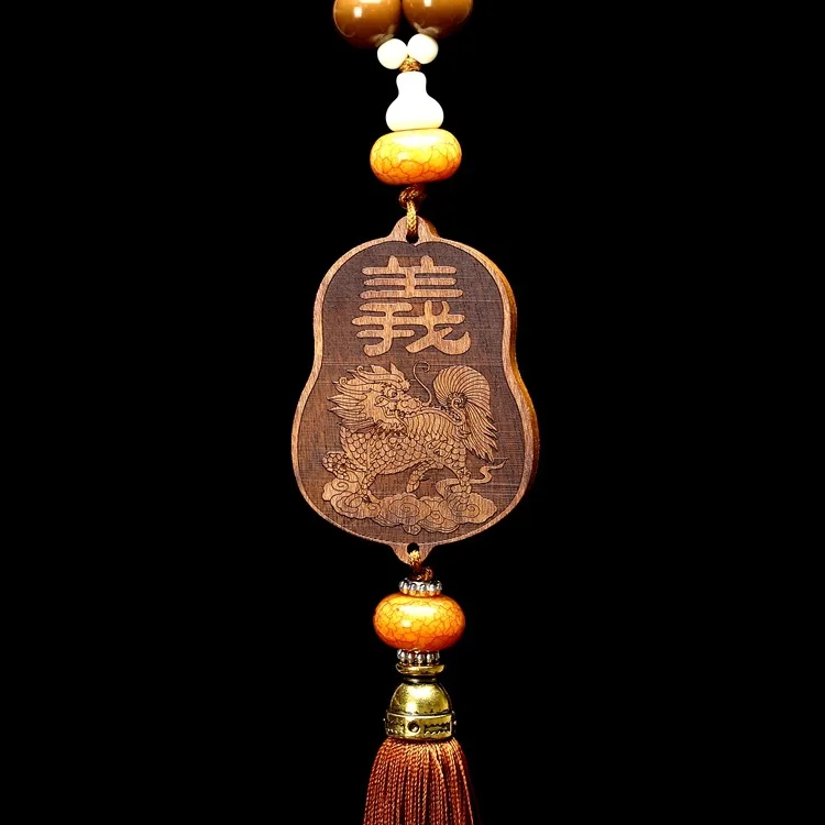 Taobao хорошая поставка товаров Самшит Justice Guan Gong автомобиль висячий палисандр автомобиль кулон