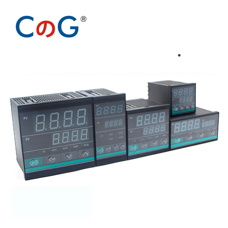 

CH Multy Input K E J PT100 Double Output SSR Relay AC 220V Thermostat Intelligent Digital PID Temperature Controller