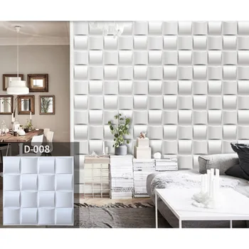 

PVC 3D panel 3D embossed relief wall plaster wall panel factory direct selling living room store door head background wall panel