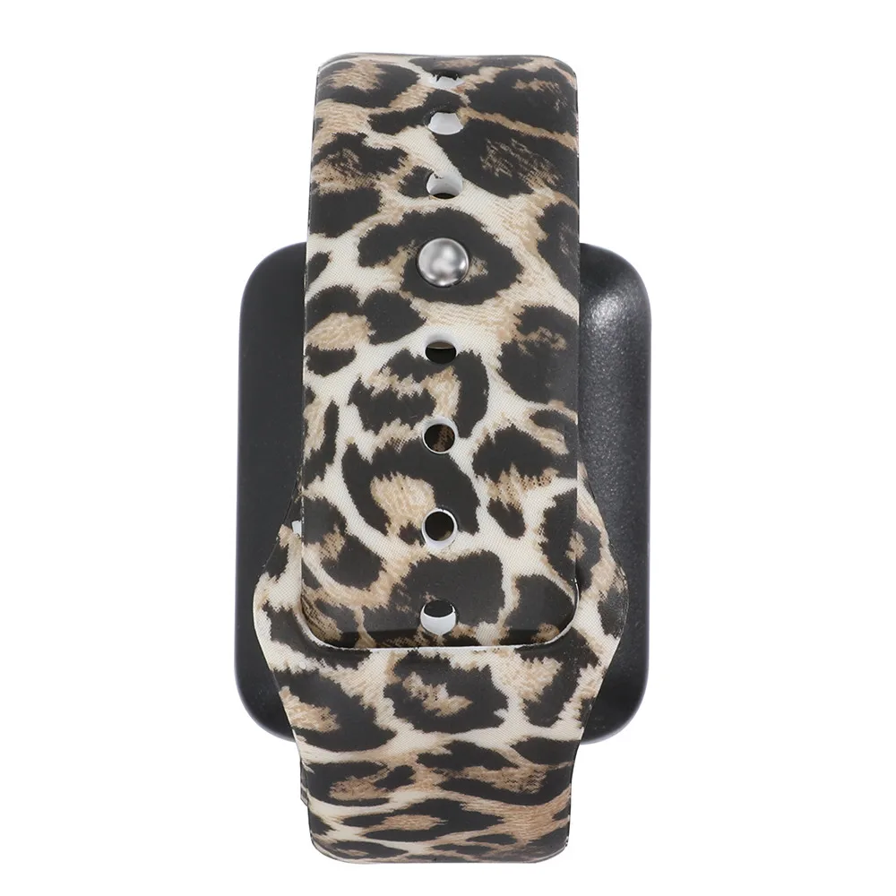 18 мм 20 мм 22 мм силиконовый ремешок для huawei/Withings/samsung Galaxy/gear s3/Amazfit Bip Смарт-часы замена Широкие ремешки - Цвет ремешка: Leopard print