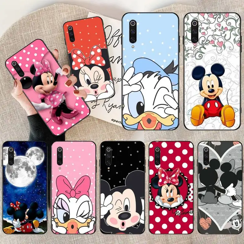 

HPCHCJHM Minnie Mouse TPU black Phone Case Cover Hull for Xiaomi Mi9 9SE 8SE Pocophone F1 Mi8 Lite