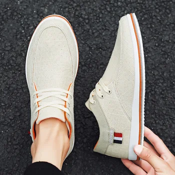 

Sports shoes men's casual shoes Men's casual breathable canvas sneakers plus size shoes men's vulcanized shoes Sapato Masculino