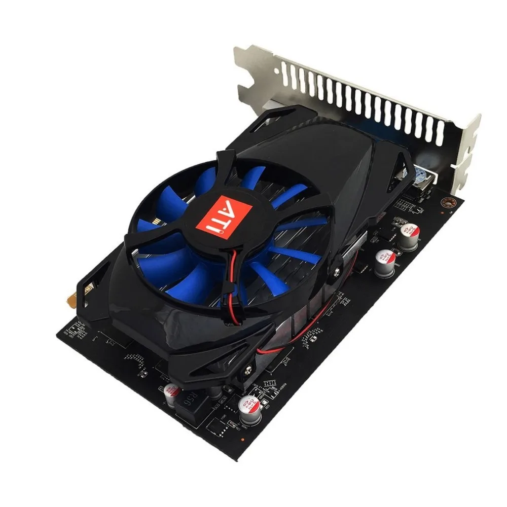 Профессиональная R7-350 игровая видеокарта 4G для рабочего стола 4G GDDR5 128 бит HDMI& VGA& DVI порт поддержка разрешения 4K