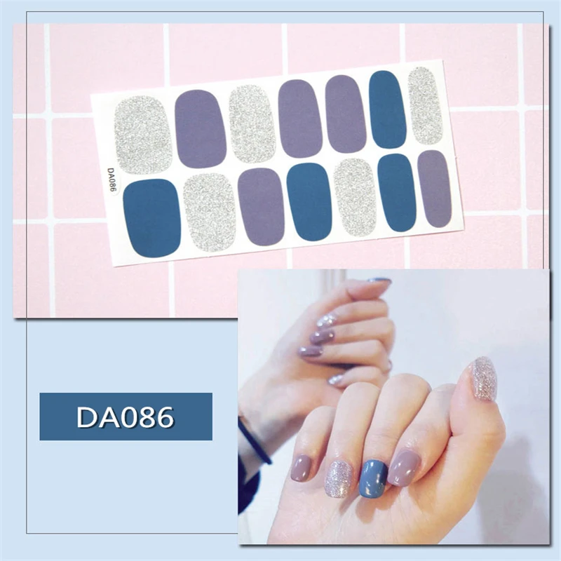 Nusx Full Cover Wrap Nail Polish Stickers Strip Plain Nail Art Decorations Nail Sticker Design Glitter 1 Nusx Full Cover Wrap Nail Polish Stickers Strip Plain Nail Art Decorations Nail Sticker Design Glitter 5