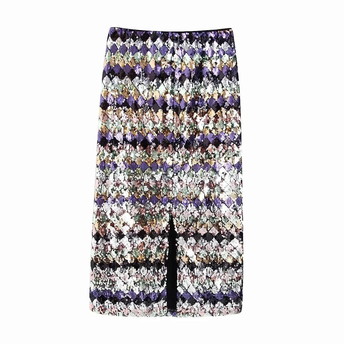 Весенняя сексуальная Длинная юбка с блестками, Женская облегающая юбка с высокой талией, Корейская элегантная женская офисная юбка миди, зимняя Новинка