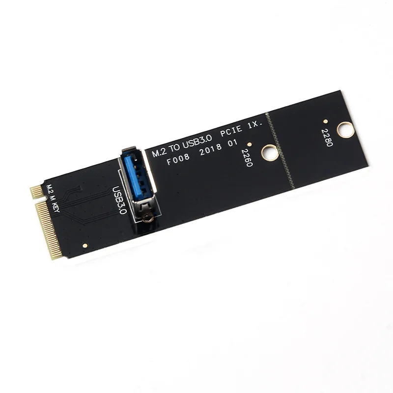 NGFF to PCI-E 16x Slot Riser Card PCIE to M2 Adapter USB 3.0 Extender M.2 M Key for Graphics Card for BTC Miner Antminer Mining
