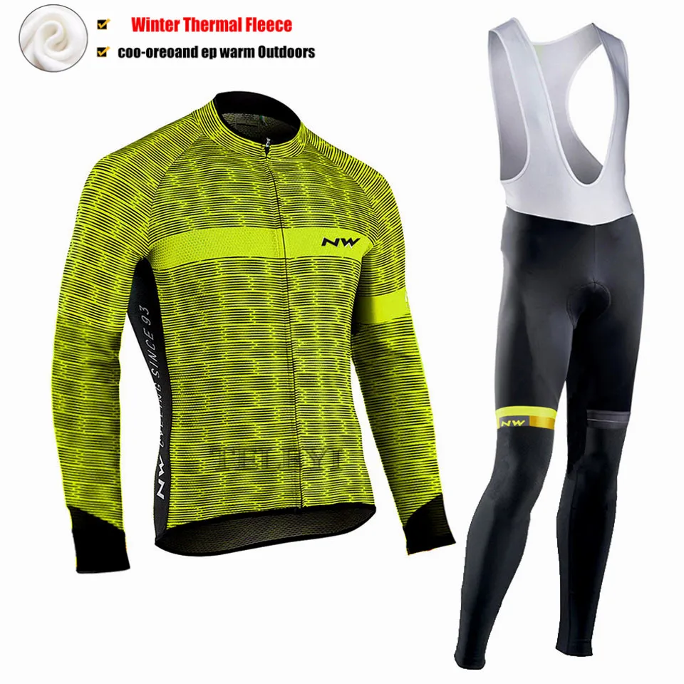 Ropa ciclismo теплая Зимняя Теплая Флисовая велосипедная одежда, мужская Трикотажная одежда, костюм для езды на велосипеде, MTB Одежда, комбинезон, комплект - Цвет: 7
