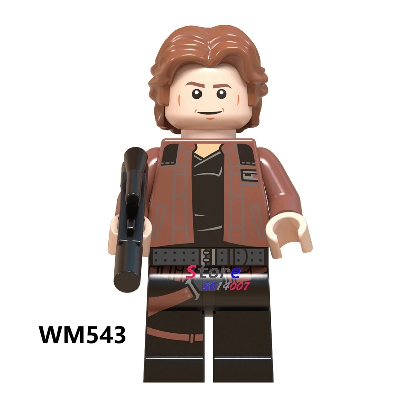 Одиночный Джордж Лукас Хан Solo ситх Люк Скайуокер Maz Kannata Snoke строительные блоки игрушки для детей - Цвет: WM543