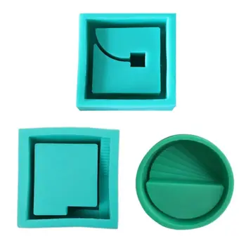 

1 PC Succulent Plant Flower Pot Silicone Mold Soap Bottle Ashtray Candle Holder Mould