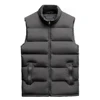 Casual Men Winter Stand Collar Pocket Zipper Vest Plus Size Thick Warm Waistcoat  sleeveless Vest men cotton Thick jacket ► Photo 2/6