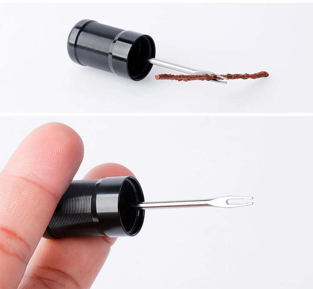Bicycle Repair Tools 5pcs Tire Rubber Strip Bike Tubeless Simple Repair Tool Urgent Glue Free Service Bicycle Tire Drill BC0375 (6)