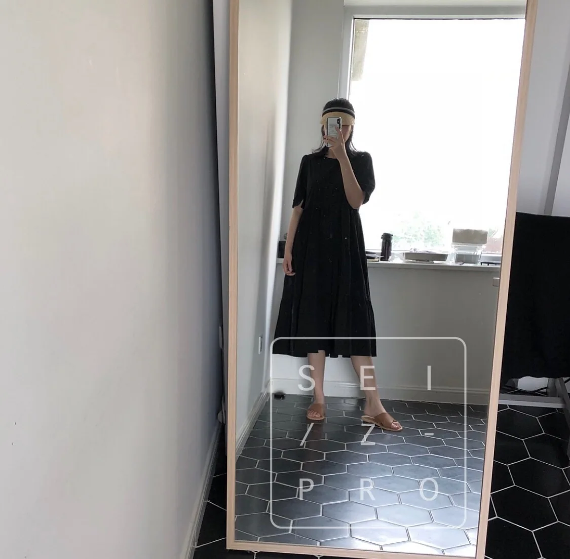 Новинка, летнее стильное платье Normcore, трапециевидная юбка с большим подолом, свободный крой, черно-белое платье в минималистском стиле