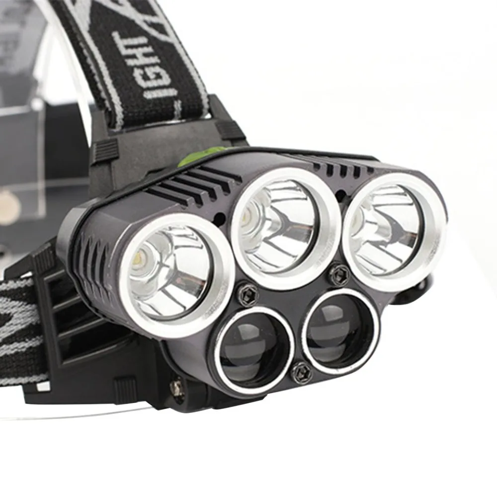 New High Quality Usb Charging Aluminum Headlights 5 Led Headlights Glare Long-range T6 Headlights Long-range Headlights