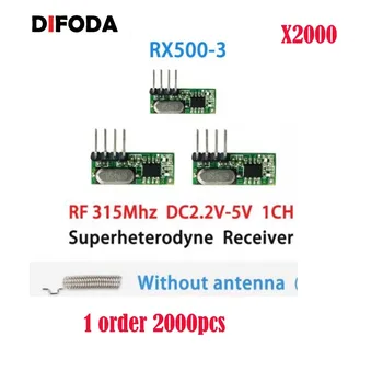 

2000pcs RF 433Mhz Superheterodyne Receiver Wireless Relay DC 1CH ASK/OOK Module to MCU/ARM DIFODA UNO 433.92 Mhz Remote Control