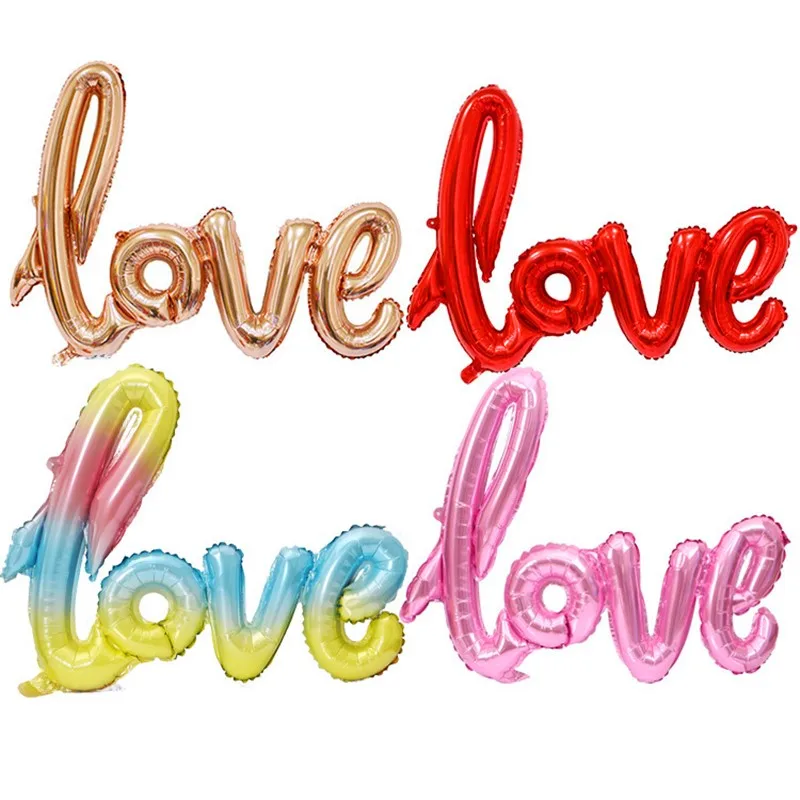 Свадебные Воздушные шары из фольги с надписью LOVE|Воздушные и аксессуары| |