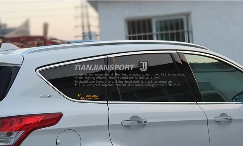 Для Ford kuga Escape 2013- алюминиевый сплав Серебристые верхние Рейлинги на крышу стойки боковые бруски декоративная отделка автомобильные аксессуары