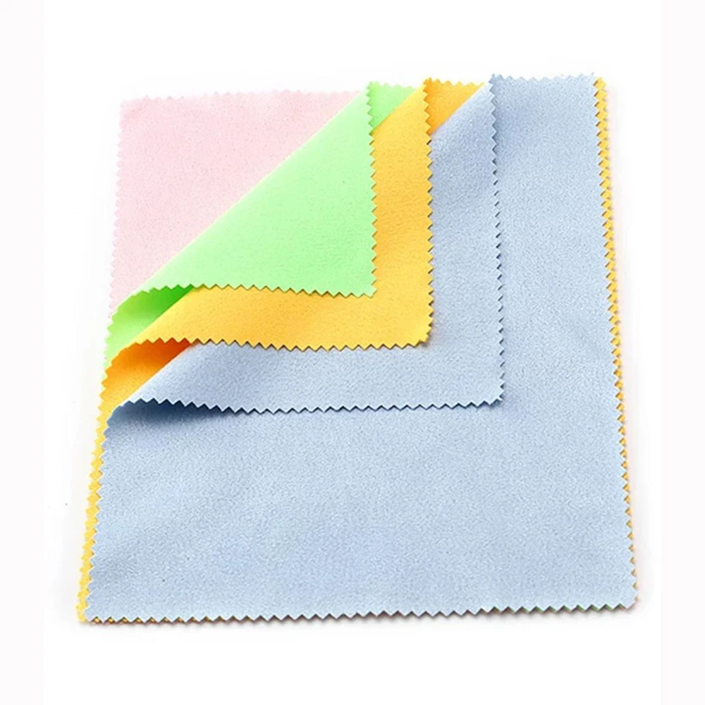 5 Pcs/pack Lens Eyeglasses Cleaning Cloth Microfiber Phone Screen Cleaner Sunglasses Camera Duster Wipes Eyewear Accessories