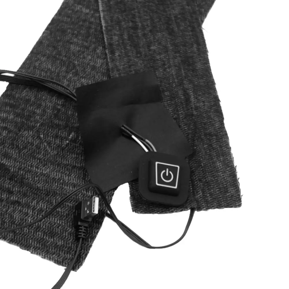 5 В USB заряженный грелку нетканый материал зимнее Электрическое отопление Одежда DIY черный Подогрев Лист Открытый Отопление жилет поставки