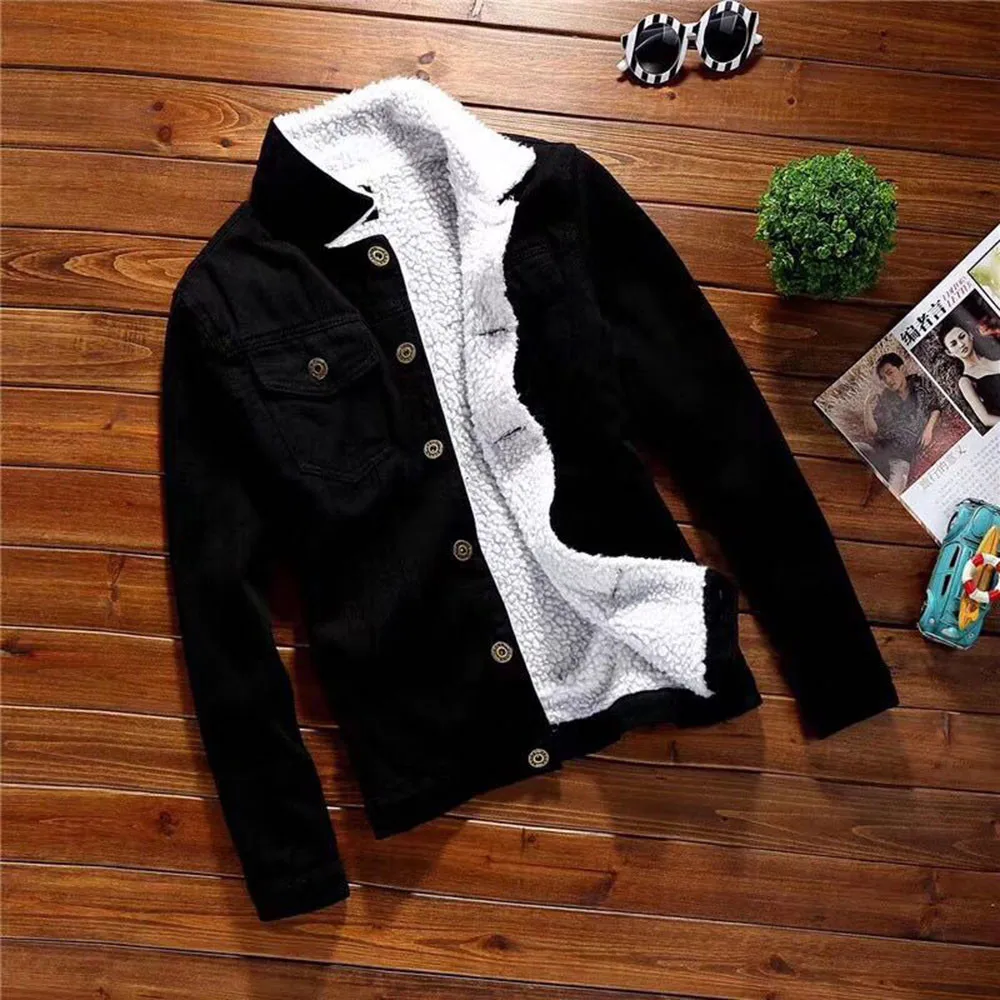 

Autumn And Winter Women's New Denim Jacket Retro Long-sleeved Thick Loose Jeans Jacket Atmosphere Fashion Jacket Cold #Zer