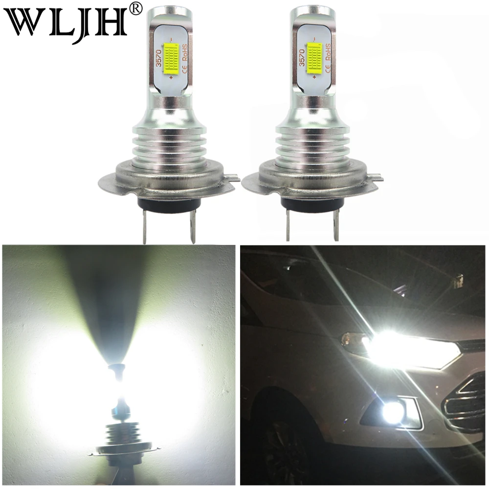 WLJH 2x Canbus без ошибок Led H7 противотуманная фара авто мотор грузовик Вождение