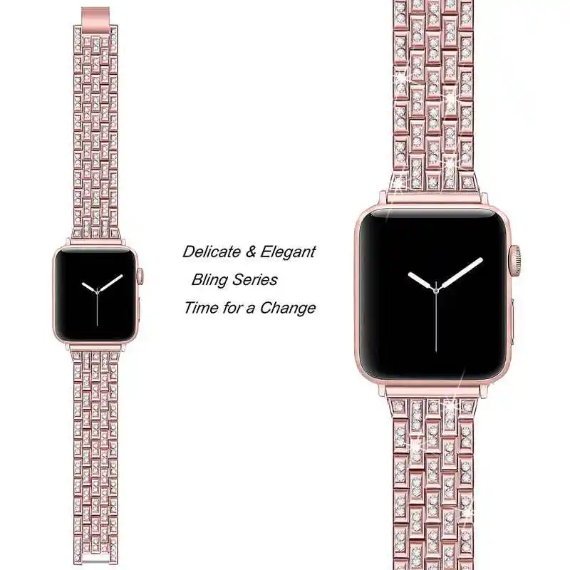 Ремешок для Apple Watch Series 4 3 2 1 сменный Браслет из нержавеющей стали ремешок для Apple iWatch 38 мм 42 мм 40 мм 44 мм
