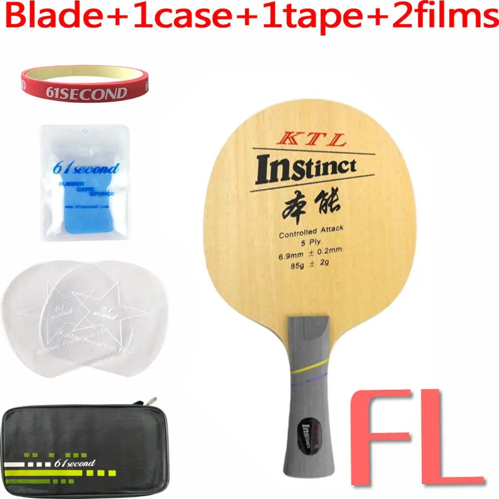 KTL Instinct+ ракетка для настольного тенниса для ракетки для пинг-понга - Цвет: FL with F 1 case