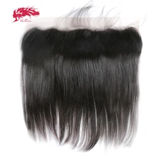Али queen hair 13x6 Кружева Фронтальная застежка бразильский Прямые Локоны Волос часть предварительно вырезанные с детскими волосами