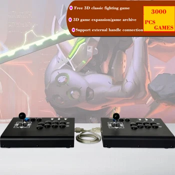 

arcade games console using multi game 3000 in 1 Pandora's Box DX for 2 player joystick game controller