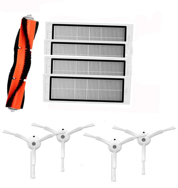 Vacuum Cleaner Accessories New Main brush Washable hepa filter side brush kit For Xiaomi Mi vacuum 1st 1S Robot Roborock S50 S51 S55 S6 T60 T61 T65 parts