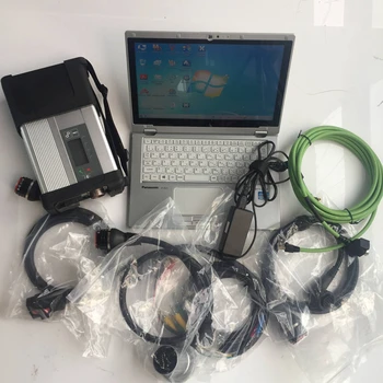 

used laptop CF-AX2 i5 cpu 4g ram with 480g mini SSD V2020/09 software installed use for MB Star C5 sd connect diagnosis tool OBD