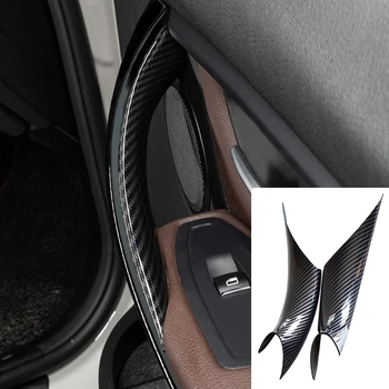 

Hot Sell Carbon Texture ABS Trim Handle Stiker nap-in Door Handle Protective Trim Pull Cover For BMW 3 4 Series F30 F35 2012-16