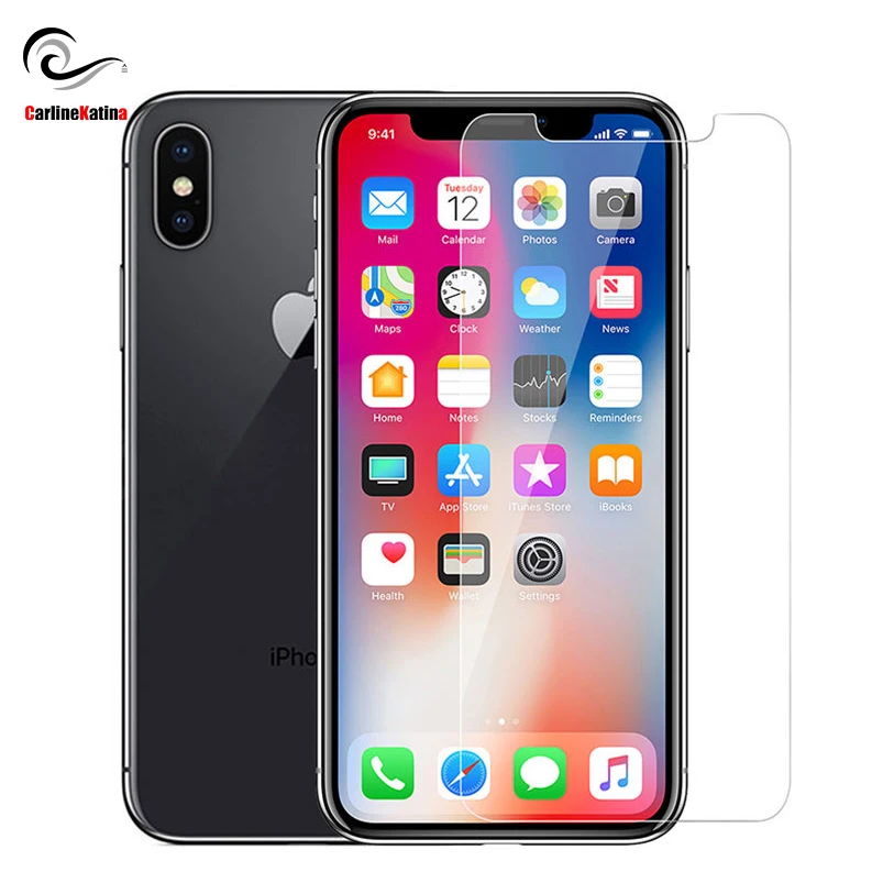 Закаленное стекло 9H Защитная пленка для экрана iphone Xs Max XR X 10 8 4 Φ 5c SE 6 6s 7 7s plus 1 дюйма