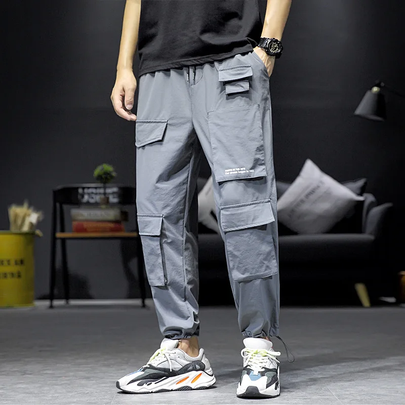 

2020 Spring Main Push Japanese-style Interior Elasticity Thin Multi-pockets Bib Overall M-5x Hk128