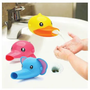 

Kids Water Tap Faucet Extender Water Saving Cartoon Silicone Faucet Extension Tool Help Children Washing Hand Water Tap Extender