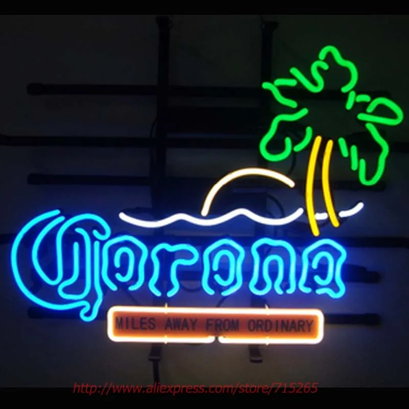 Пивной бар Corona неоновый светильник со стеклянной трубкой неоновая лампа для