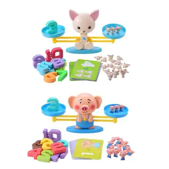 

1 Set Digital Scale Balance Toy Children Math Early Learning Educational Toys Develop Intelligence Endless Happiness