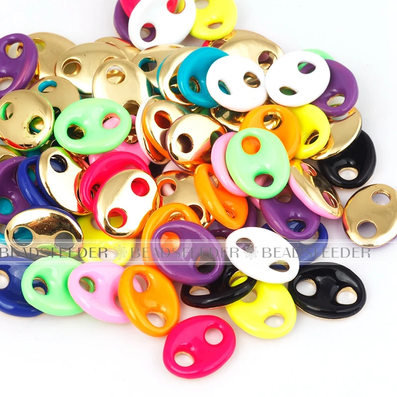 Свиной нос 2 отверстия овальные латунные металлические соединительные крепления