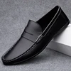 Spring Autumn Mens Casual Leather Loafers Men Loafer Shoes Mocasines Hombre Mocassini White Black Slip-On Big Size Dropshipping 2