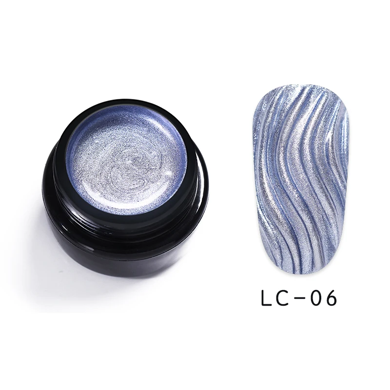 box-LC 06 1 бутылка LILYCUTE 7 мл/5 мл металлический гель для ногтей Красный Серебряный Розовый Золотой длительного действия Гель-лак замачиваемый УФ-гель для дизайна ногтей лак - Цвет: box-LC 06