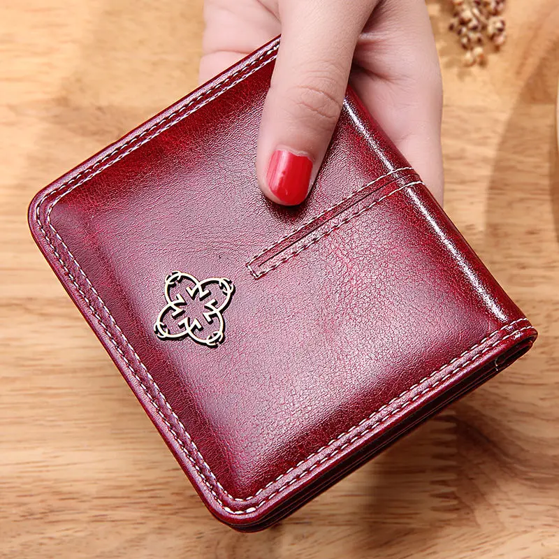 Women Wallet Mini Wallet Luxury Leather Coin Bag Hasp Short Clutch bag