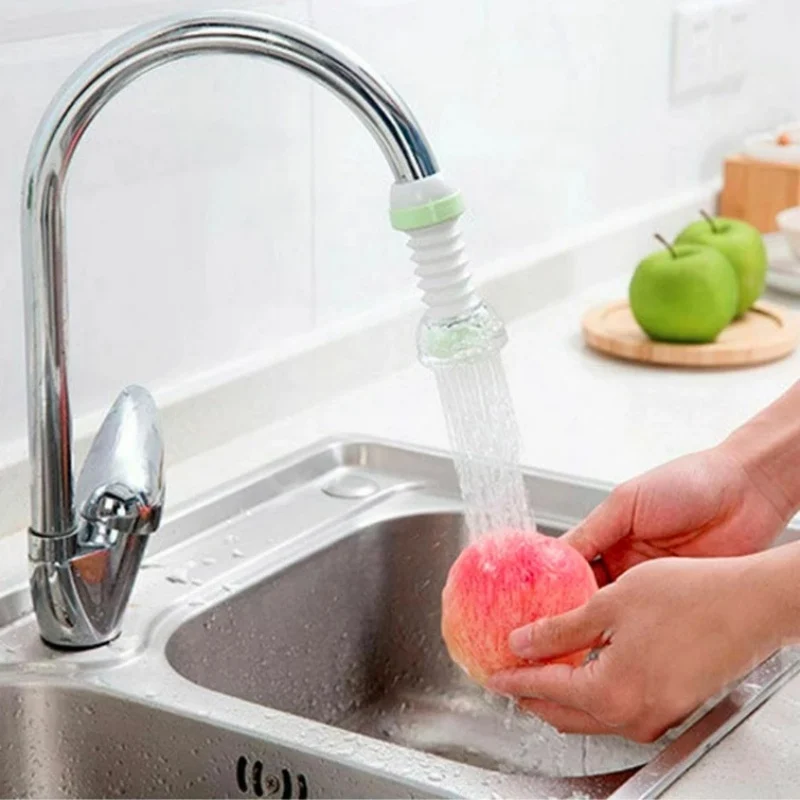 

Rotating Kitchen Small Sprinkler-proof Shower Head Adjustable Collapsible Filter Save Water Save Space Household Cleaning