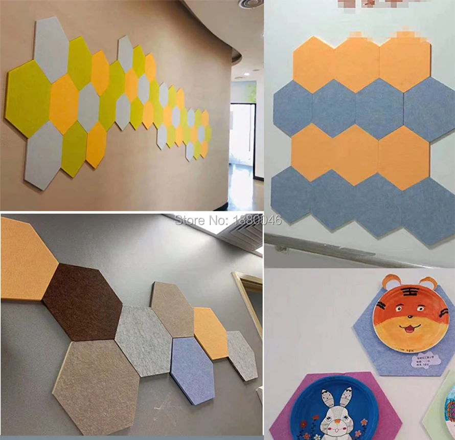 2020 New Hexagon Acoustic Panels 10pcs/pack Acoustic Treatment Panels