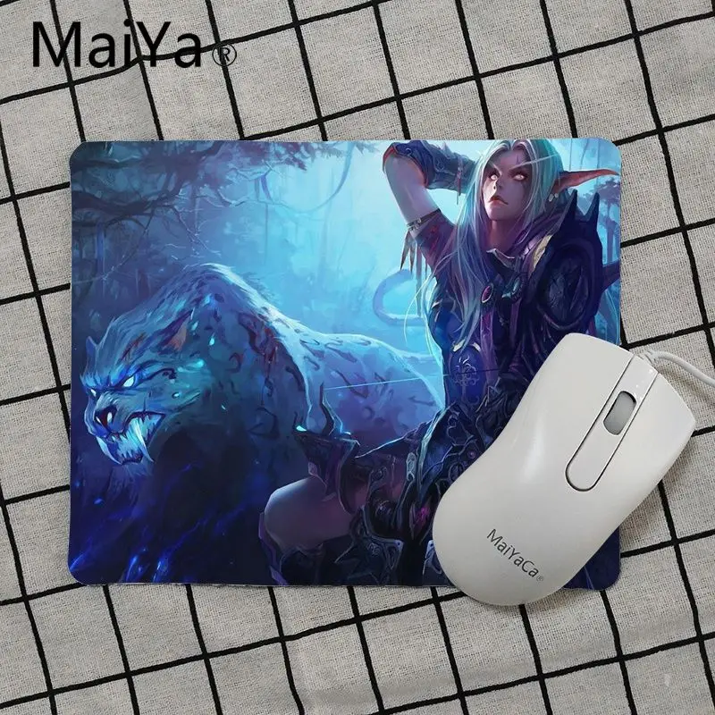 No Lock Edge25x29cm Maiya высокое качество WOW World of Warcraft красивый коврик для мышки в стиле аниме подставка под руку мышь - Цвет: No Lock Edge25x29cm
