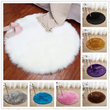 Мягкий искусственный коврик из овчины, покрытие для стула, искусственная шерсть, теплый ковер с длинным ворсом, подушка для сиденья, кожа, мех, коврики, искусственный Текстиль