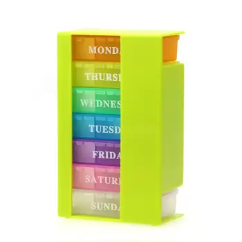 

7 Days Weekly Pill Case Holder Tablet Pill Medicine Box Storage Organizer Container Case Pill Box Splitters Travel Home Pillbox