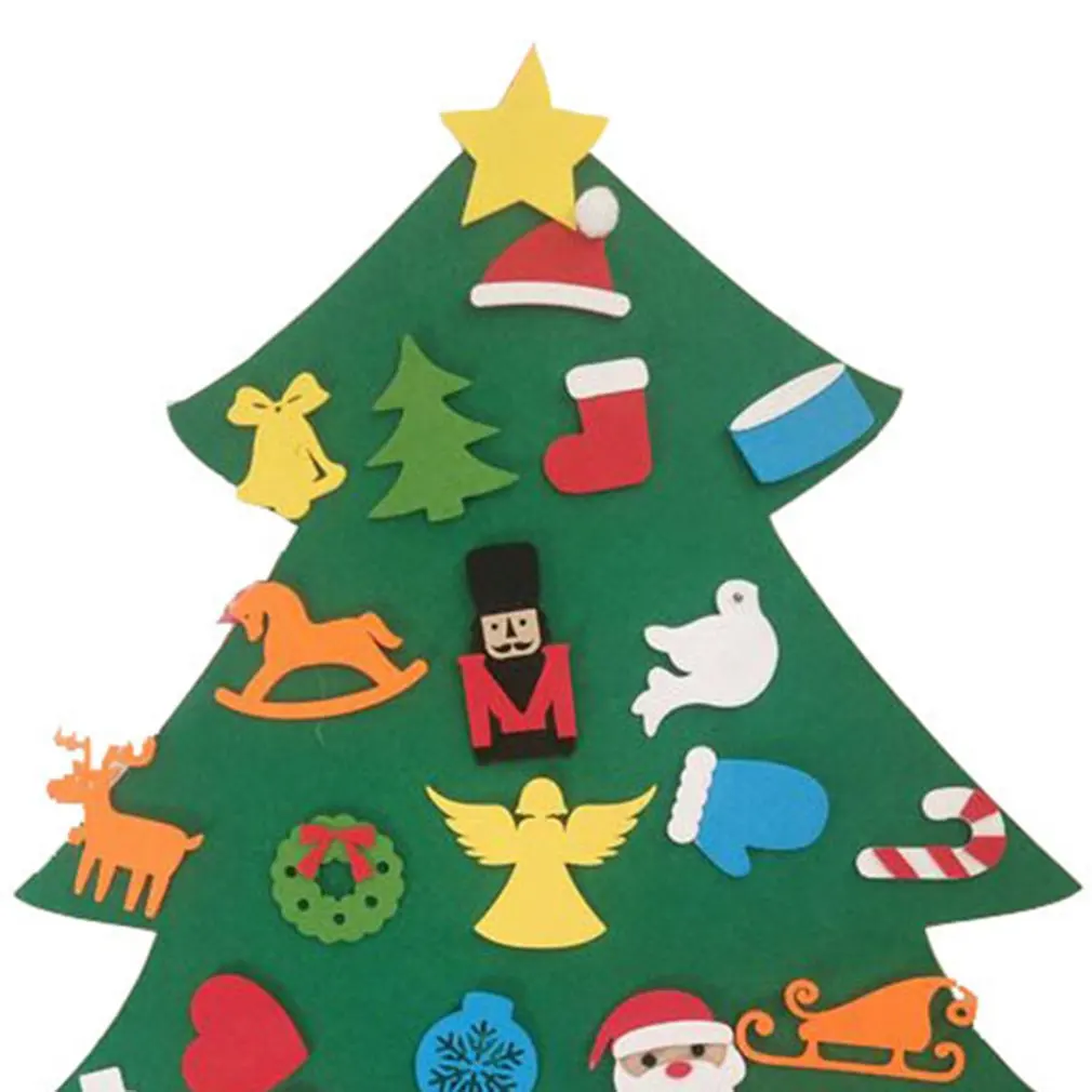 Christmas Tree Felt Small Christmas Tree Decorations Christmas Tree Felt With Rope For Children Christmas Gifts