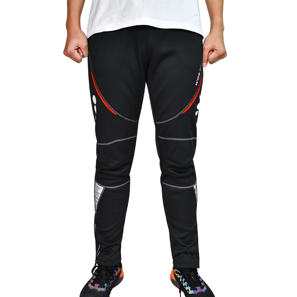 WOSAWE Winter Cycling Pants Warm Thermal Fleece Cycling Trousers Windproof Riding Bicycle MTB Road Bike Running Hiking Fishing