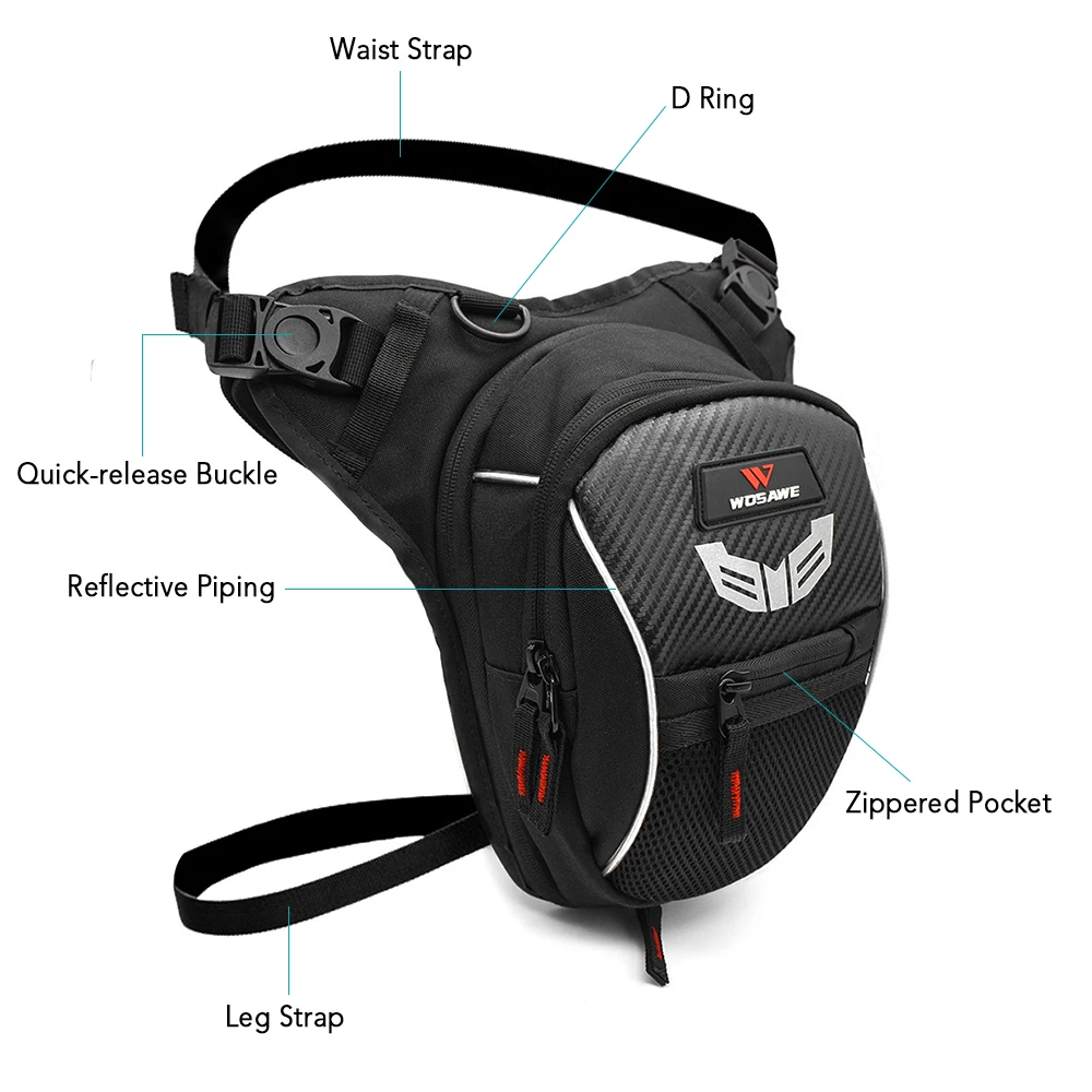 

New Expandable bicycle bag Drop Leg Bag 3 Layer Multifunction Waist Belt Bag Backpack Waterproof Cell Phone Pocket Storage Bag
